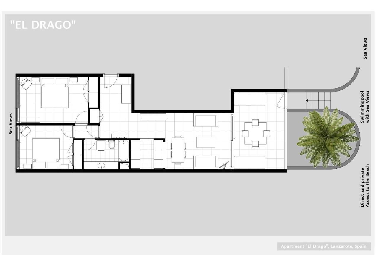 Ferienwohnung EL Drago Costa Teguise Exterior foto